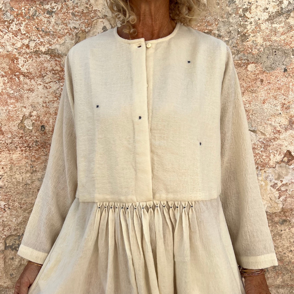 Runaway Bicycle Wool Dress