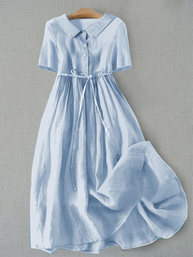 Women's Solid Color Simple Strappy Loose Casual Dress