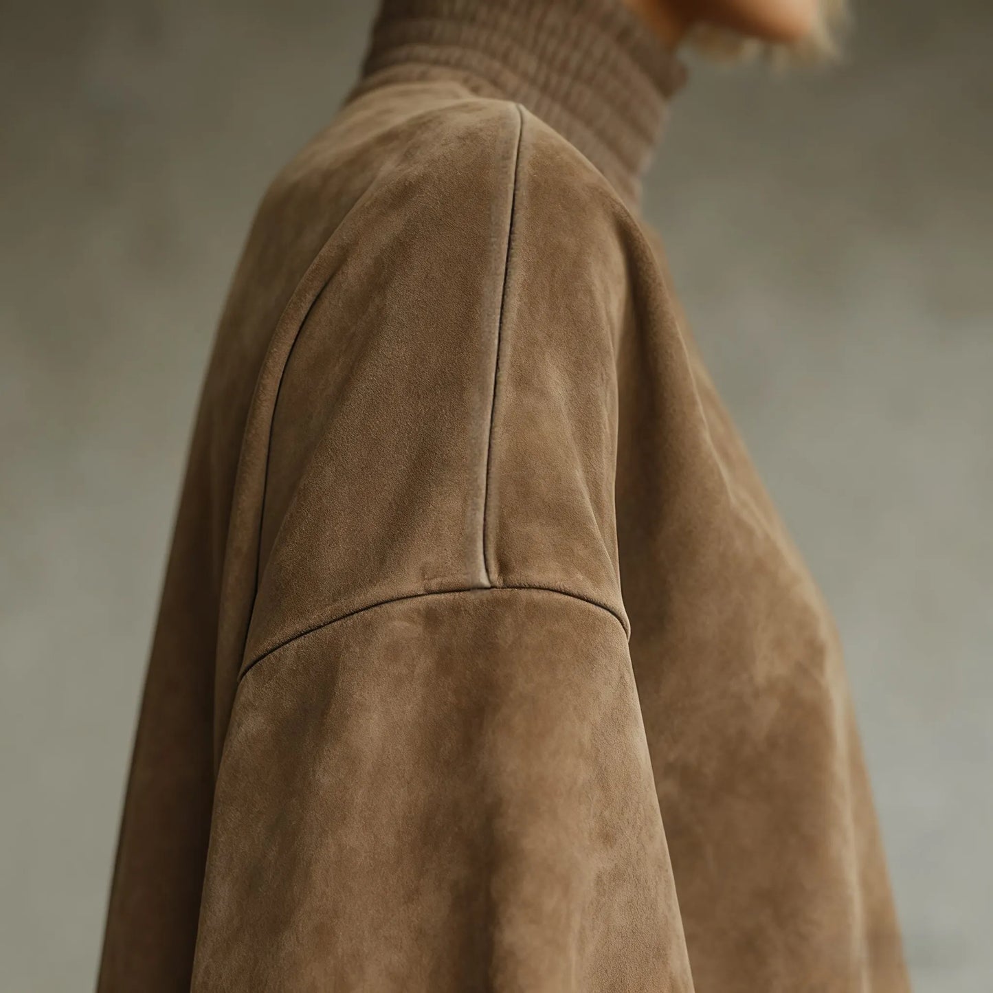 Sierra Suede Smocked Mini | Voluminous Balloon Sleeves & Utility Pockets