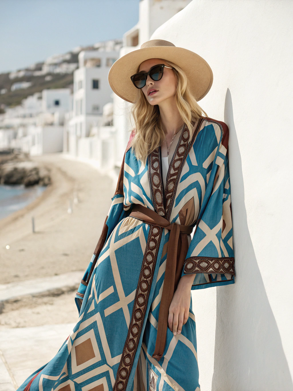 Cotton and Linen Elegant Robe