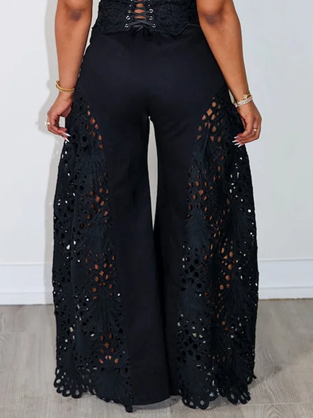 Fashion Lace Bandeau Two-Piece Set