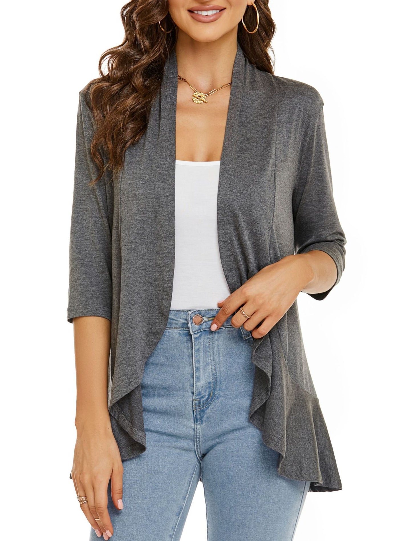 ❤️This Week's Special Price $16.99🌺-Women's Casual Lightweight Open Front Cardigans