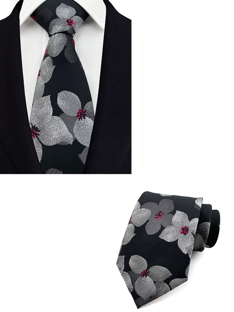 Men's Vintage Floral Pattern Classic Tie