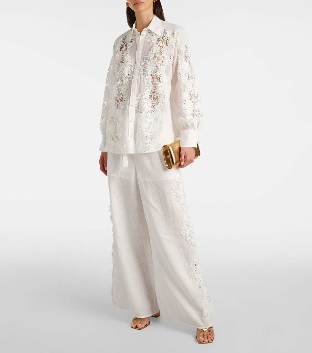 Fashionable and Elegant Lace Stitching Casual Suit,Brand 1:1 replication