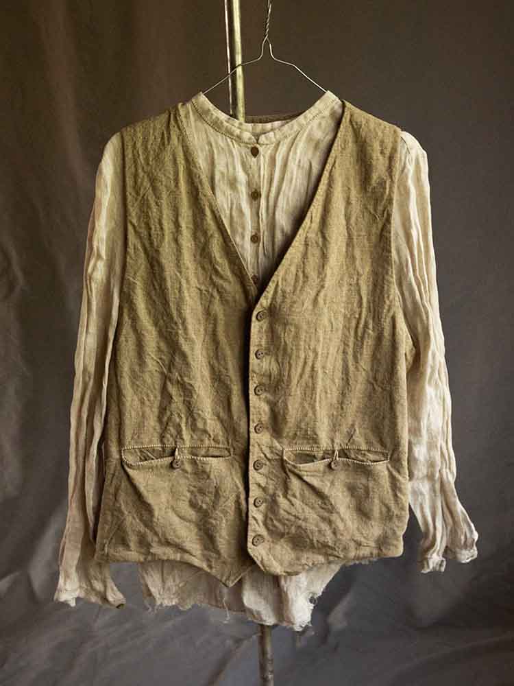 Men's Classic Linen Blend Vintage Vest