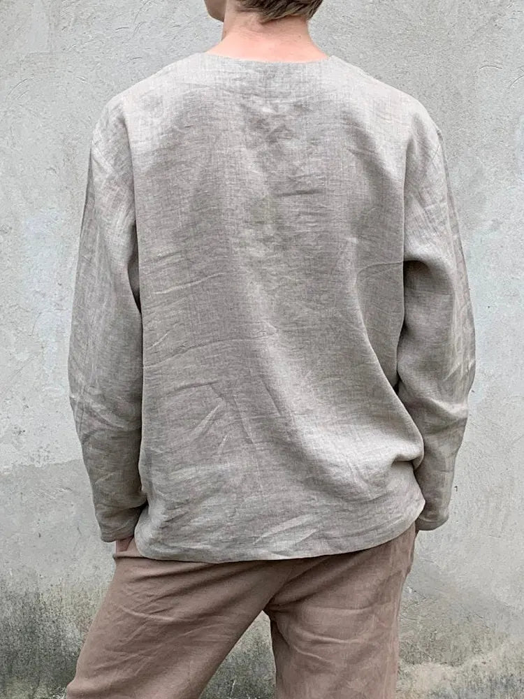 Men's Classic Linen Blend Comfy Shirt