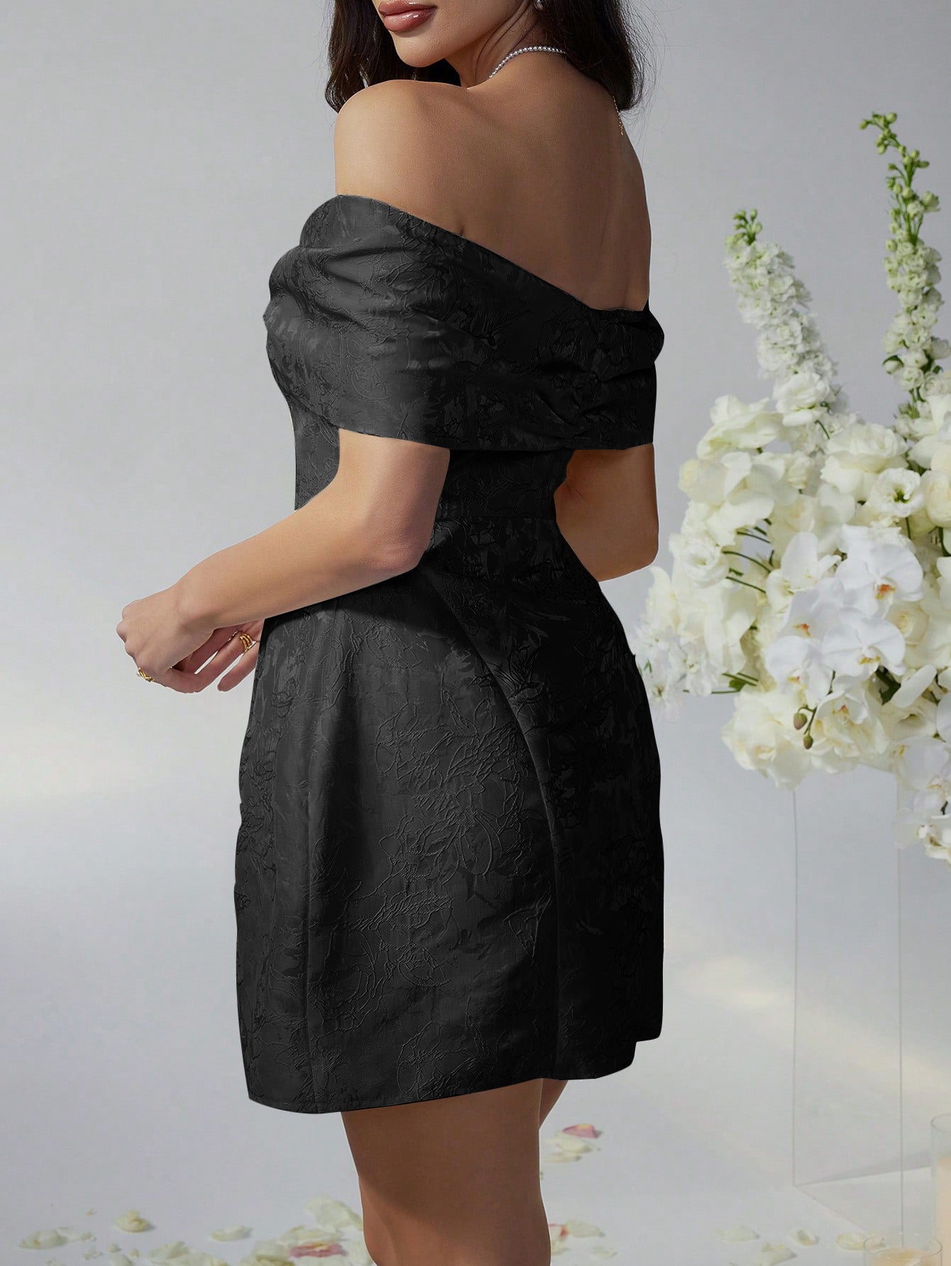 Women's Strapless Bow Homecoming Dress
