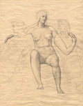 Allegorical Female Figures by Kenyon Cox (American, 1856–1919) - Classic Painting canvas print