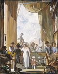The Old Market, Cleveland by Frank Wilcox (American, 1887–1964) - Classic Art canvas print