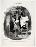 What the bourgeois calls a slight distraction by Honoré Daumier (French, 1808–1879) - Classic Painting canvas print