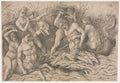 Battle of the Sea Gods - right portion by Andrea Mantegna (Italian, about 1431–1506) - Classic Art canvas print