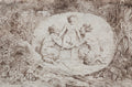 Bacchanales  Nymph Supported by Two Satyrs by Jean-Honoré Fragonard (French, 1732–1806) - Classic Painting canvas print
