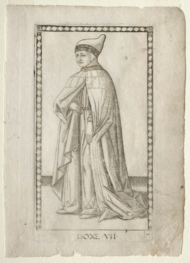 The Doge from the Tarocchi, series E Conditions of Man, 7 by Master of the E-Series Tarocchi (Italian, active 1460s) - Classic Art canvas print
