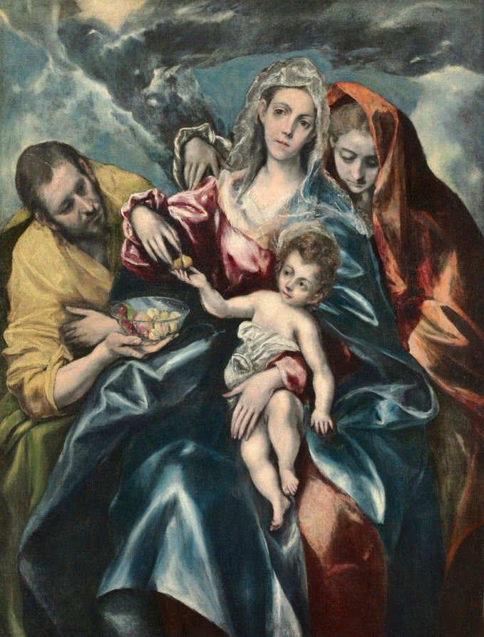 The Holy Family with Mary Magdalen by El Greco (Spanish, 1541–1614) - Classic Art canvas print