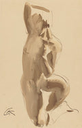 Nude Study by George Kolbe (German, 1877–1947) - Classic Painting canvas print