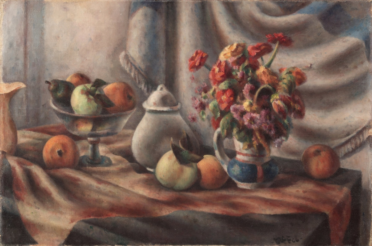 Fruits and Flowers by Henry Lee McFee (American, 1886–1953) - Classic Art canvas print