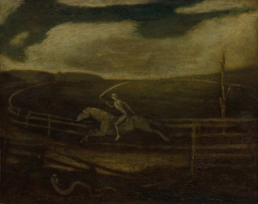 The Race Track Death on a Pale Horse by Albert Pinkham Ryder (American, 1847–1917) - Classic Art canvas print