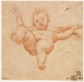 Flying Cupid by Annibale Carracci (Italian, c. 1560–1609) - Classic Painting canvas print