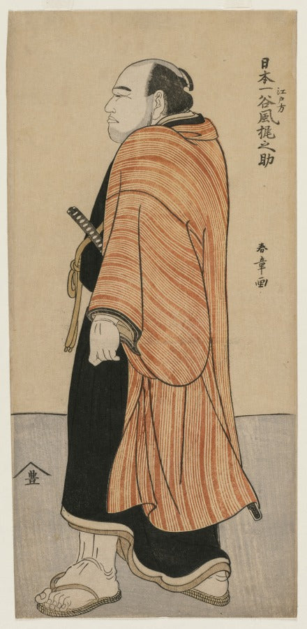 Tanikaze Kajinosuke by Katsukawa Shunshō (Japanese, 1726–1792) - Classic Painting canvas print