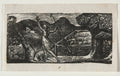 The Pastorals of Virgil, Eclogue I  The Shepherd Chases away a Wolf by William Blake (British, 1757–1827) - Classic Painting canvas print
