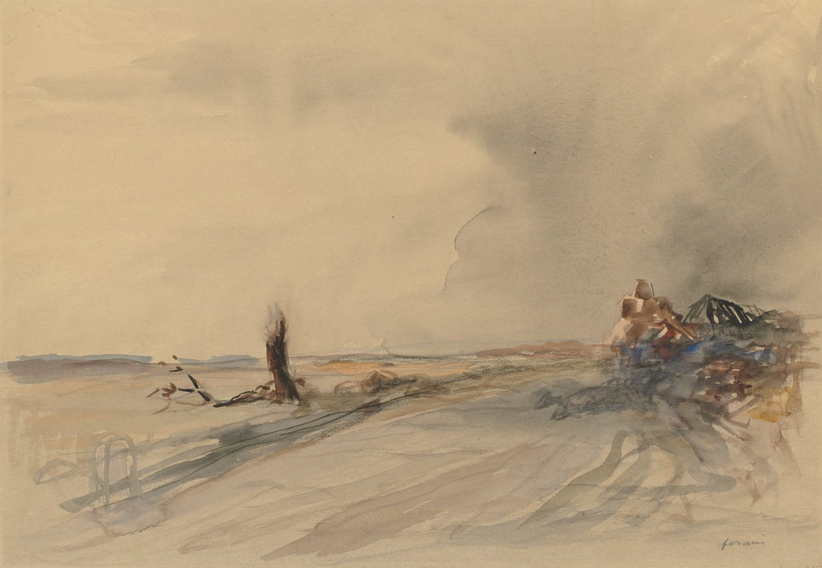 Devastated Land recto by Jean Louis Forain (French, 1852–1931) - Classic Painting canvas print