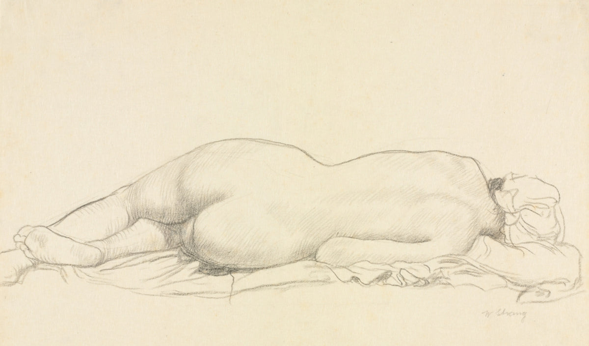 Reclining Nude by William Strang (British, 1859–1921) - Classic Painting canvas print