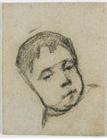 Emil Gauguin as a Child, Head on a Pillow by Paul Gauguin (French, 1848–1903) - Classic Painting canvas print