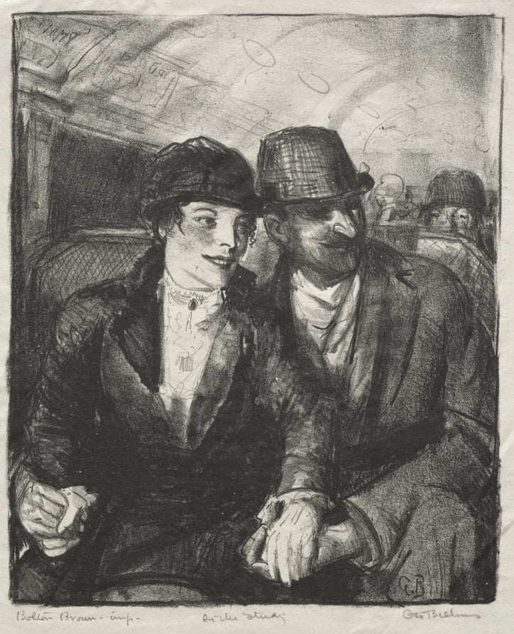In the Subway by George Bellows (American, 1882–1925) - Classic Art canvas print