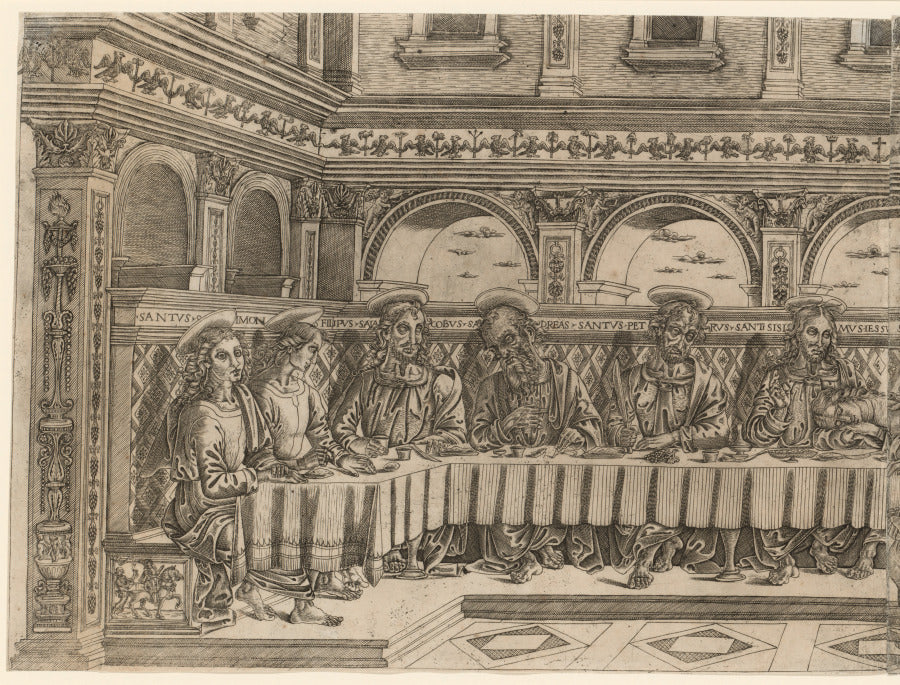 The Last Supper by Lucantonio degli Uberti (Italian) - Classic Art canvas print
