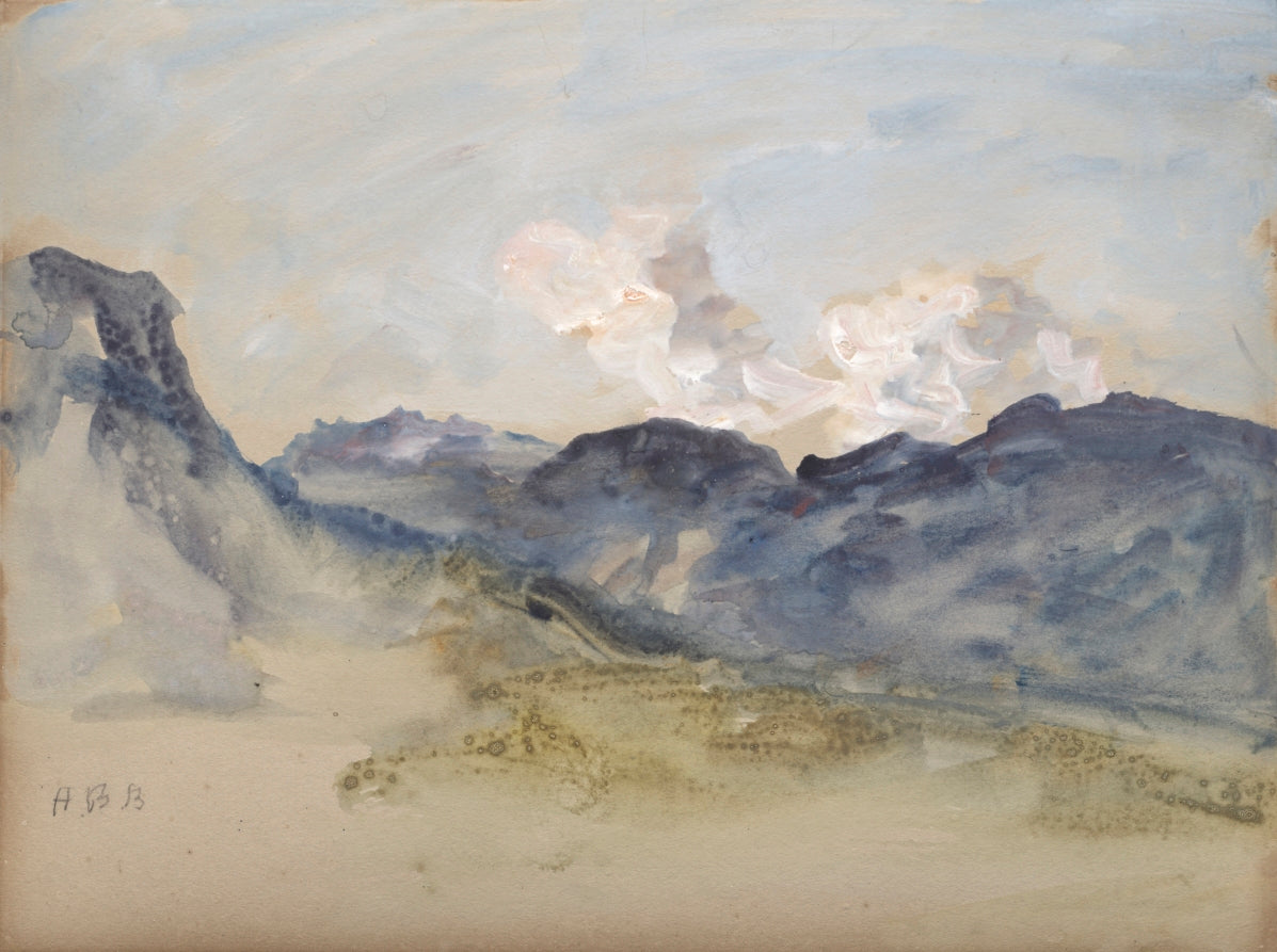 In the Alps by Hercules Brabazon Brabazon (British, 1821–1906) - Classic Painting canvas print