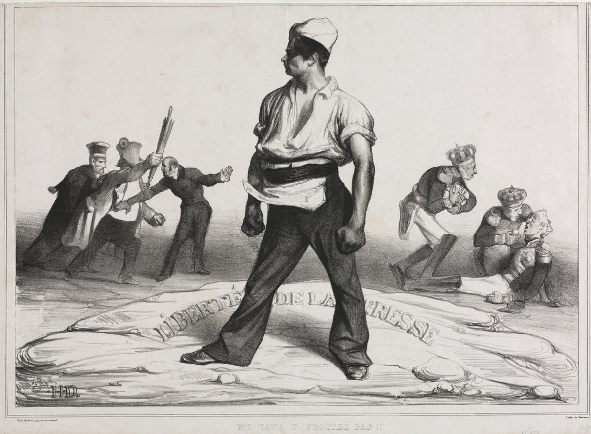 Don't Meddle With It by Honoré Daumier (French, 1808–1879) - Classic Painting canvas print