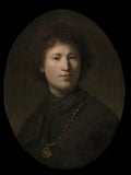 A Young Man with a Chain by Rembrandt van Rijn (Dutch, 1606–1669) - Baroque canvas print