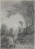 Landscape with Cows by Émile van Marcke (French, 1827–1890) - Classic Painting canvas print