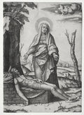 The Piet by Marcantonio Raimondi (Italian, 1470/82–1527/34) - Classic Painting canvas print