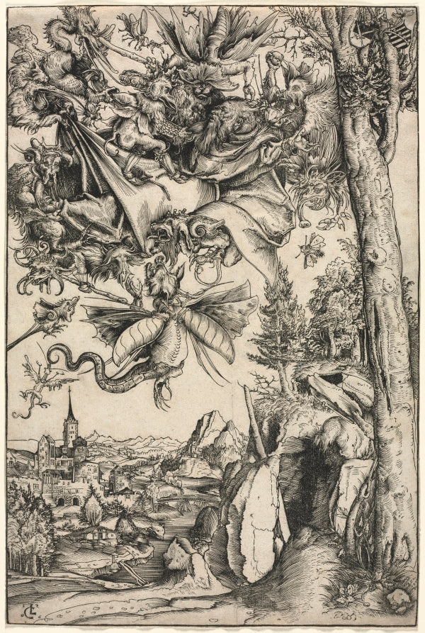 The Temptation of St. Anthony by Lucas Cranach (German, 1472–1553) - Classic Painting canvas print