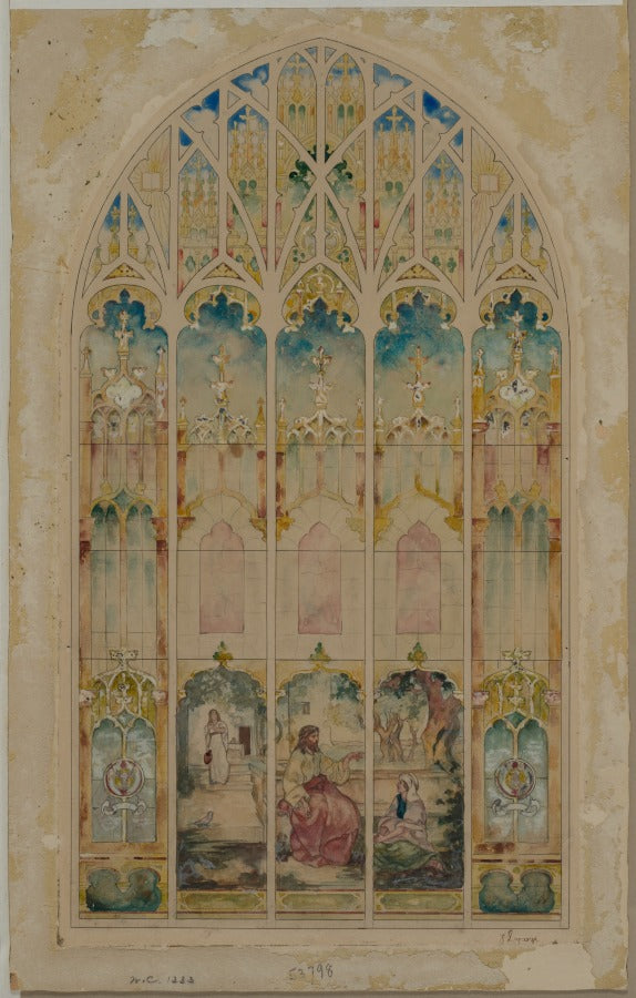 Chapel Window by John La Farge (American, 1835–1910) - Classic Painting canvas print
