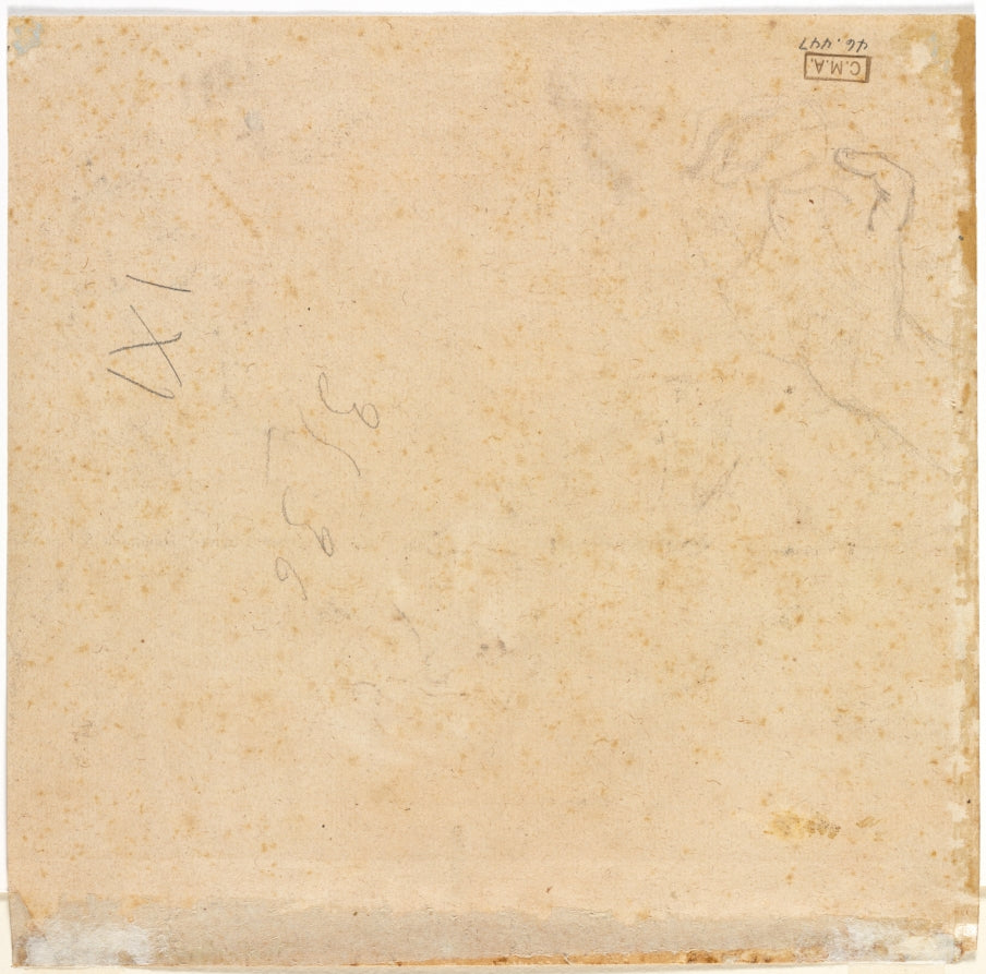 Sketch of a Hand verso by Pierre Lenfant (French, 1704–1787) - Classic Painting canvas print