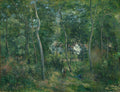 Edge of the Woods Near L'Hermitage, Pontoise by Camille Pissarro (French, 1830–1903) - Impressionist canvas print