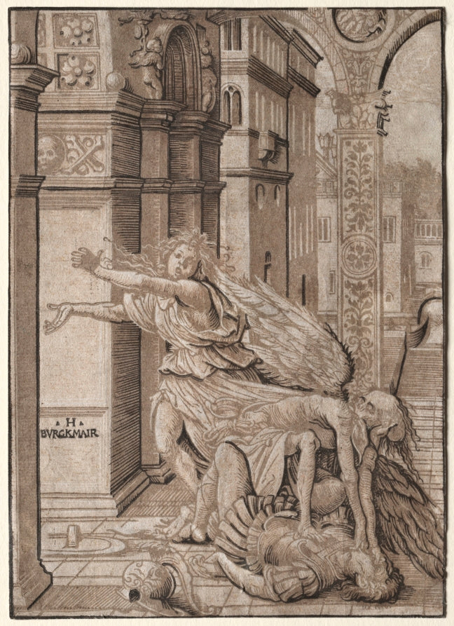 The Lovers Surprised by Death by Hans Burgkmair (German, 1473–1531) - Classic Painting canvas print