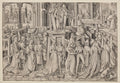 The Dance at the Court of Herod by Israhel van Meckenem (German, c. 1440–1503) - Classic Painting canvas print