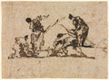 Farmers and Fisherman Working by Francesco Guardi (Italian, 1712–1793) - Classic Painting canvas print