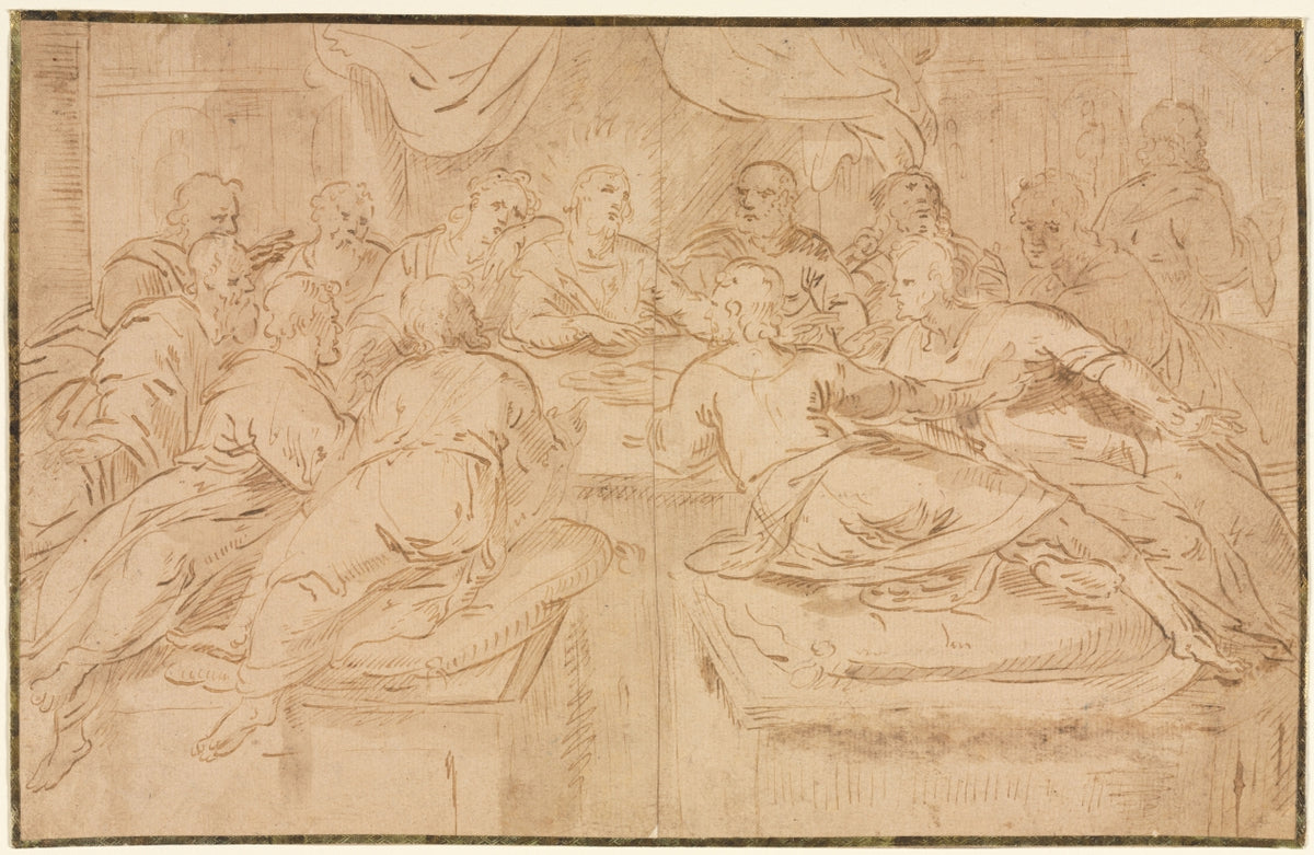 Last Supper by  - Classic Painting canvas print