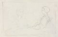 Two Seated Women verso by Edgar Degas (French, 1834–1917) - Classic Painting canvas print