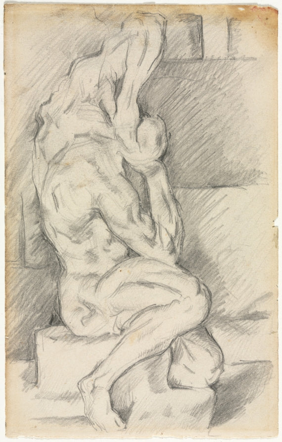 Sketch of Anatomical Sculpture recto by Paul Cezanne (French, 1839–1906) - Classic Painting canvas print
