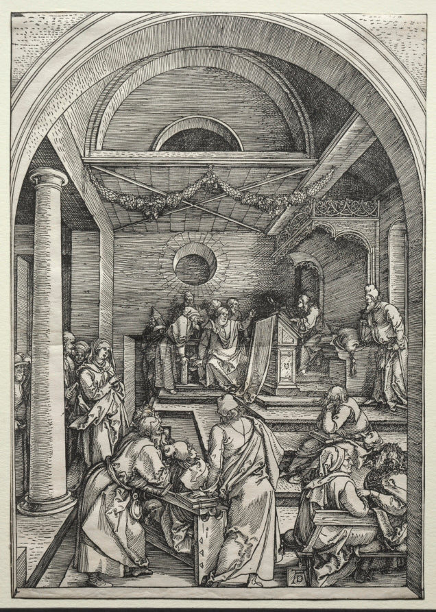 Christ Disputing with Doctors by Albrecht Dürer (German, 1471–1528) - Classic Painting canvas print