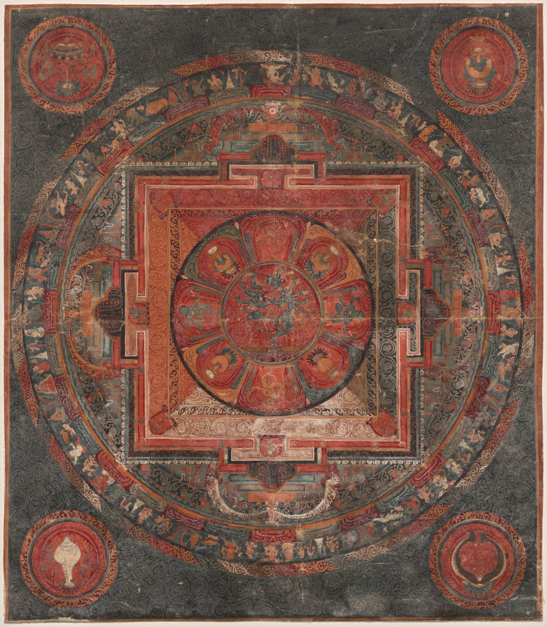 Mandala of Chakrasamvara and Vajravarahi by  - Classic Art canvas print