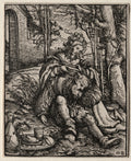 Samson and Delilah by Hans Burgkmair (German, 1473–1531) - Classic Art canvas print