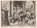 Aeneas and His Family Fleeing Troy by Agostino Carracci (Italian, 1557–1602) - Classic Painting canvas print