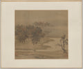 Cottages in a Misty Grove in Autumn by Li Anzhong (Chinese, active first half of the 1100s) - Classic Art canvas print