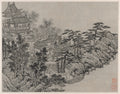Cloud-Climbing Pavilion, from Twelve Views of Tiger Hill, Suzhou by Shen Zhou (Chinese, 1427–1509) - Classic Art canvas print